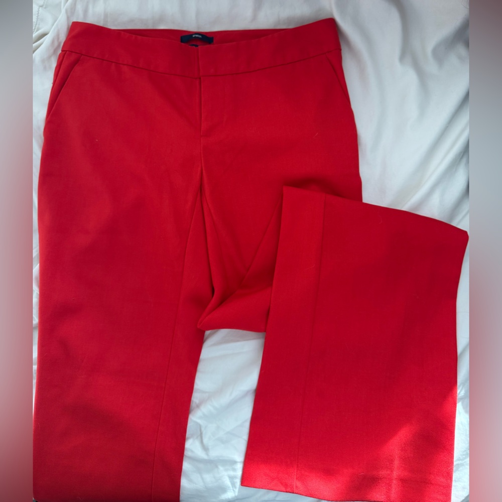 GAP Vibrant Red Stretch Trousers